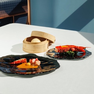 05. scarlet prawn   curry   lemon caviar