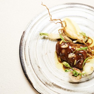 11. milk lamb from open fire with navettes and wild garlic roots